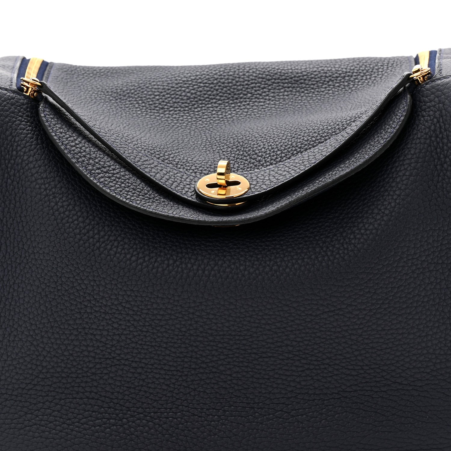 Hermes Taurillon Clemence Lindy 30 Bleu Nuit 8 of 11