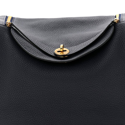 Hermes Taurillon Clemence Lindy 30 Bleu Nuit 8 of 11