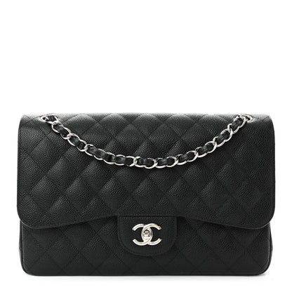 Chanel Caviar Quilted Jumbo Double Flap Black 1 of 10