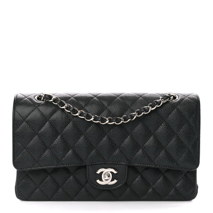 Chanel Caviar Quilted Medium Double Flap Black 1 of 12