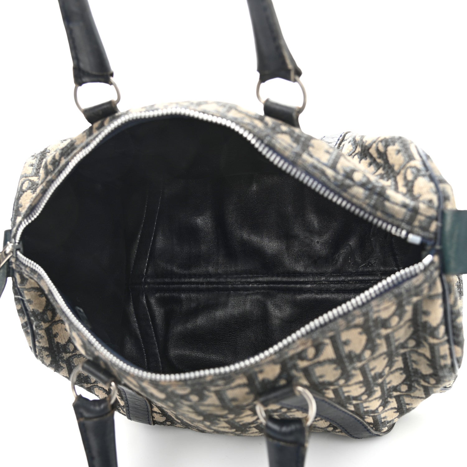 Christian Dior Monogram Boston Navy Blue 5 of 16