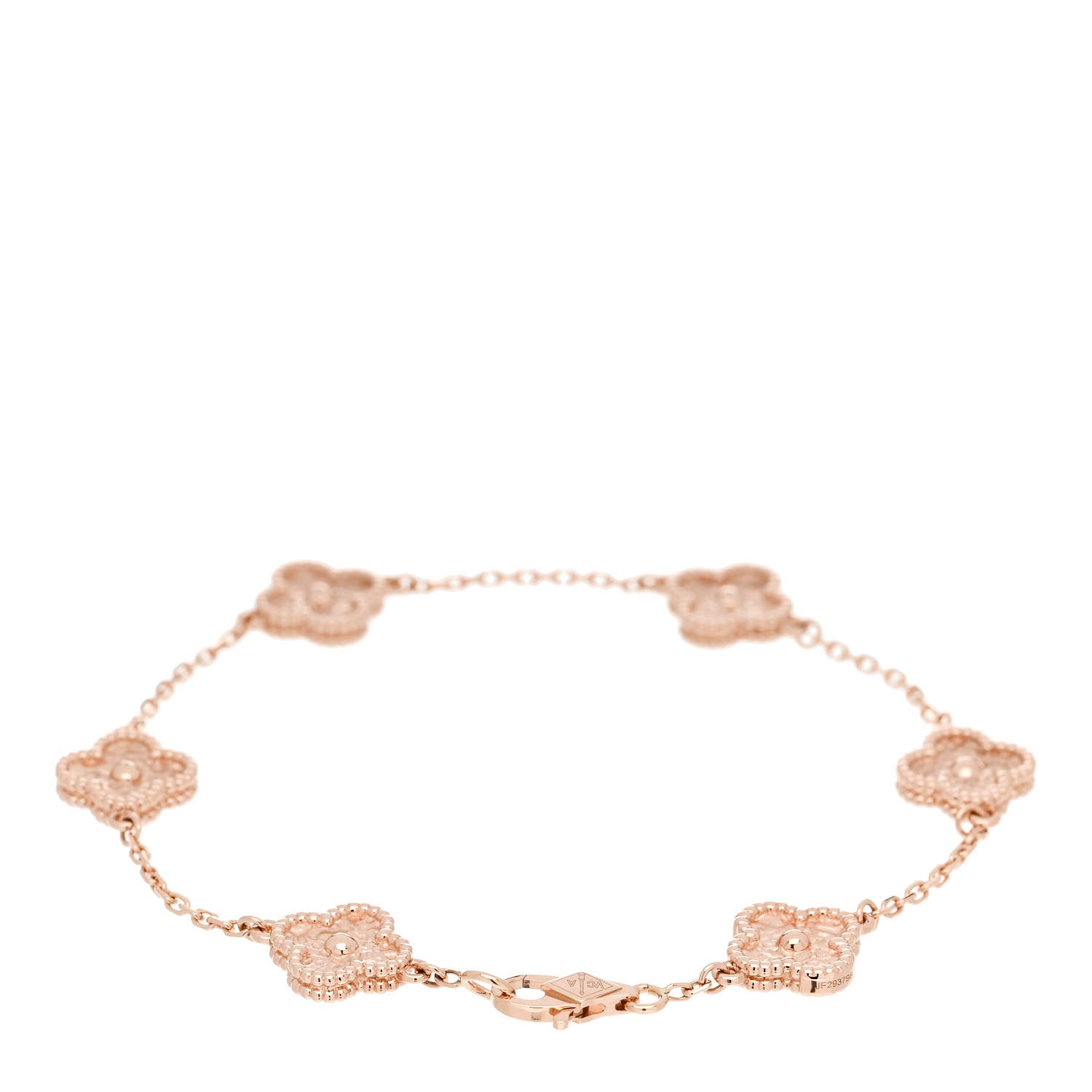 Van Cleef & Arpels 18K Rose Gold 6 Motifs Sweet Alhambra Bracelet 2 of 5