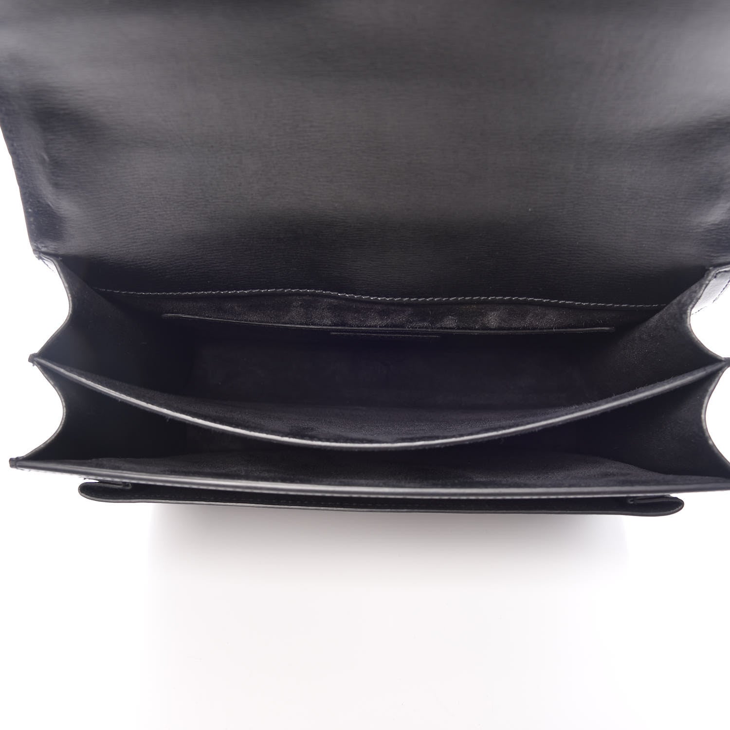 Saint Laurent Calfskin Large Monogram Sunset Black 6 of 11
