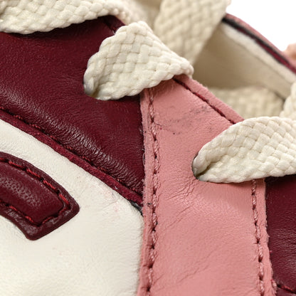 Chanel Calfskin CC Sneakers 41 Light Burgundy White Pink 11 of 12
