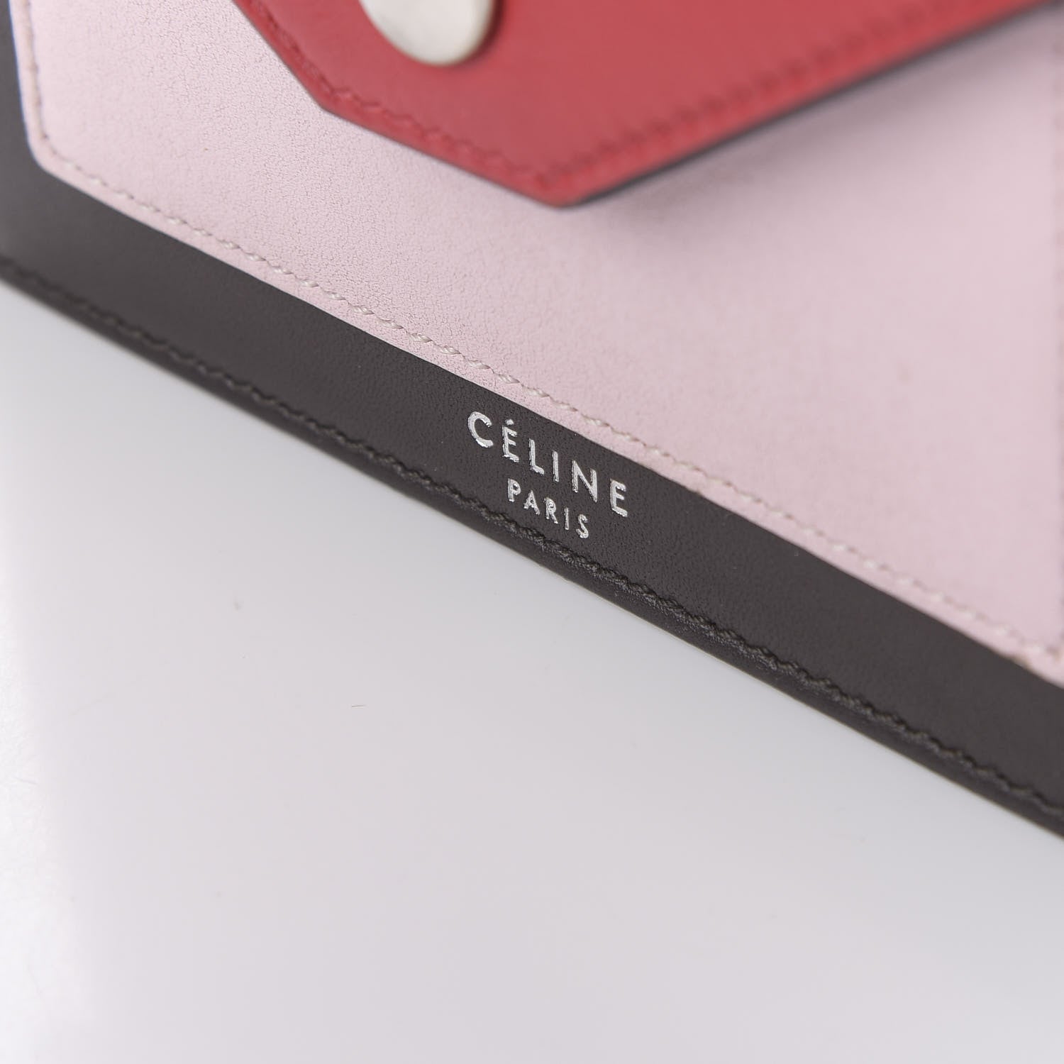 Celine Smooth Calfskin Pocket Card Holder Dark Rust 7 of 7