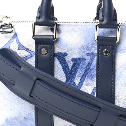 Louis Vuitton Monogram Watercolor Keepall XS Blue 10 of 11