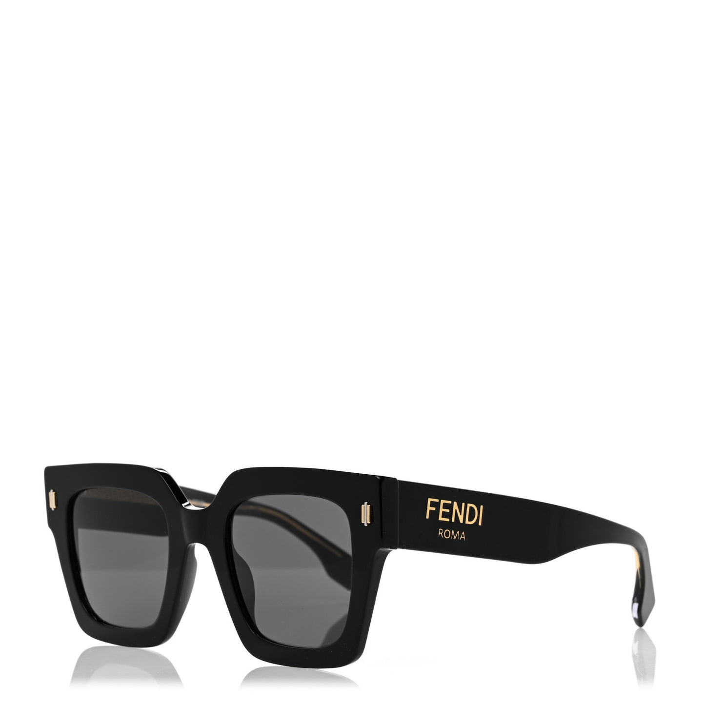 Acetate Fendi Roma Sunglasses FF 0457/G/S Black