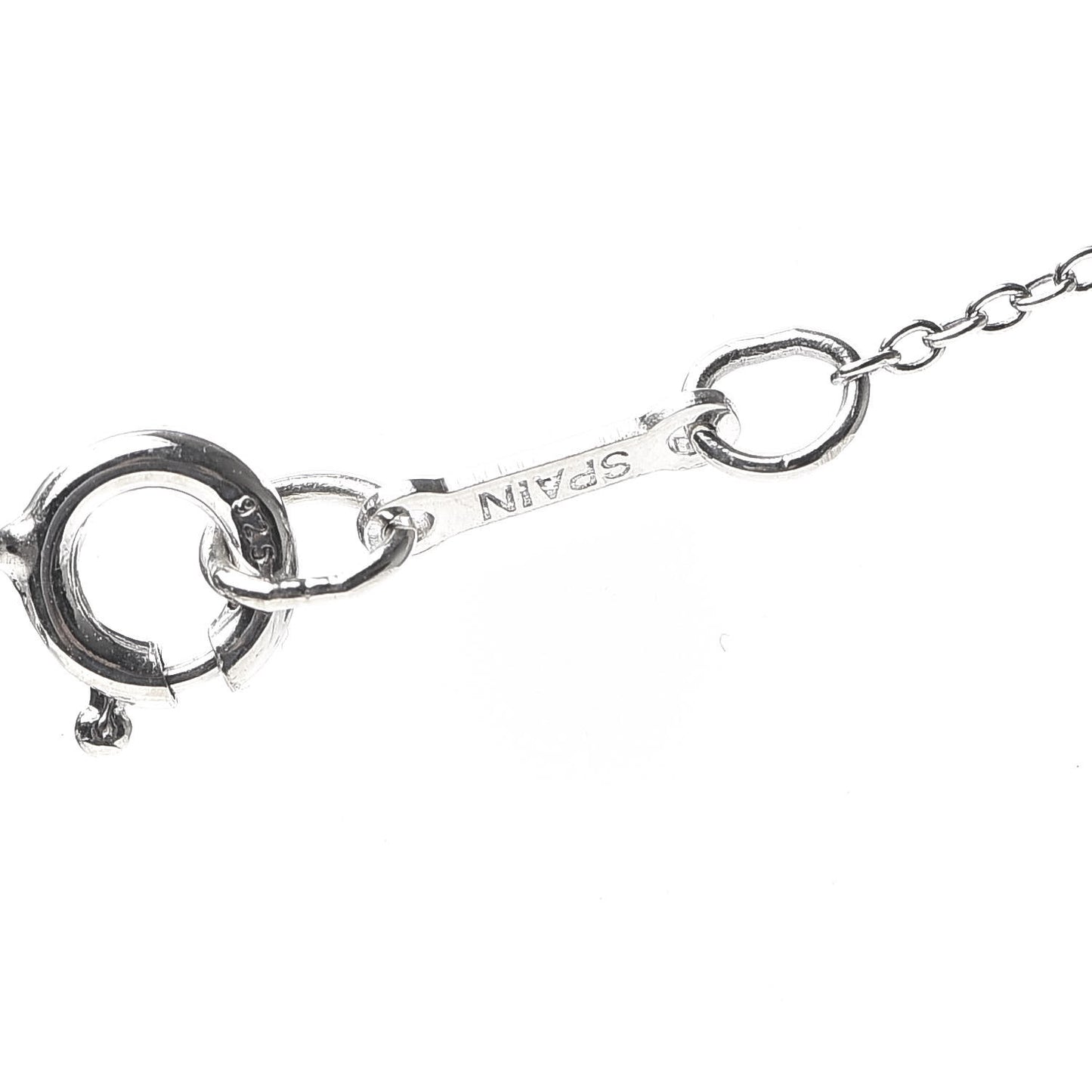 Sterling Silver 16mm Elsa Peretti Open Heart Pendant Necklace