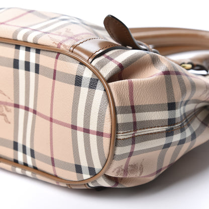 Burberry Haymarket Check Small Northfield Tote Mid Camel 7 of 11