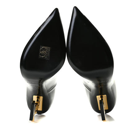 Saint Laurent Patent Opyum 110 Pumps 38.5 Black Gold 5 of 11