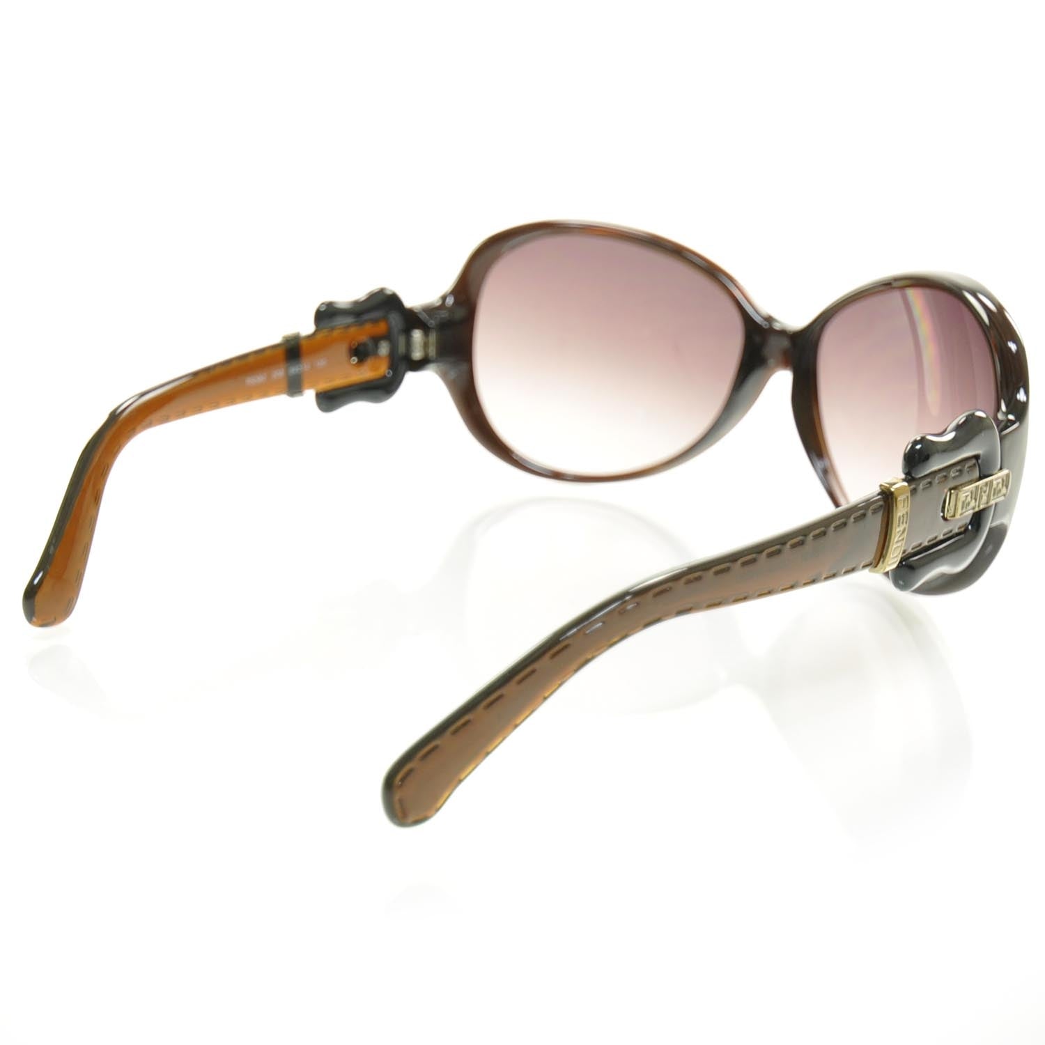 Fendi B Buckle Sunglasses FS382 Brown 2 of 8
