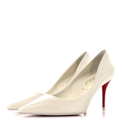 Christian Louboutin Pearlescent Nappa Miss Z 80 Pumps 40 Bianco 4 of 8