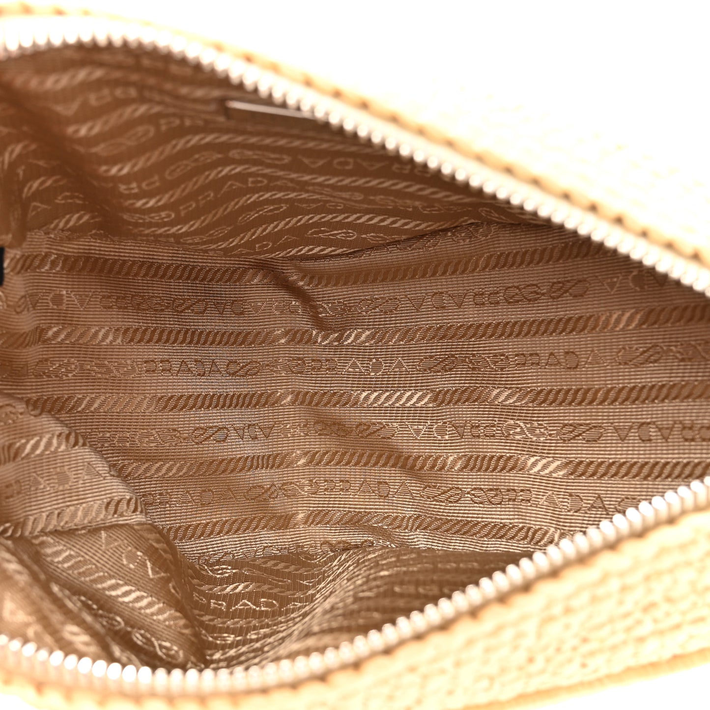 Yarn Raffia Effect Crochet Triangle Shoulder Bag Naturale