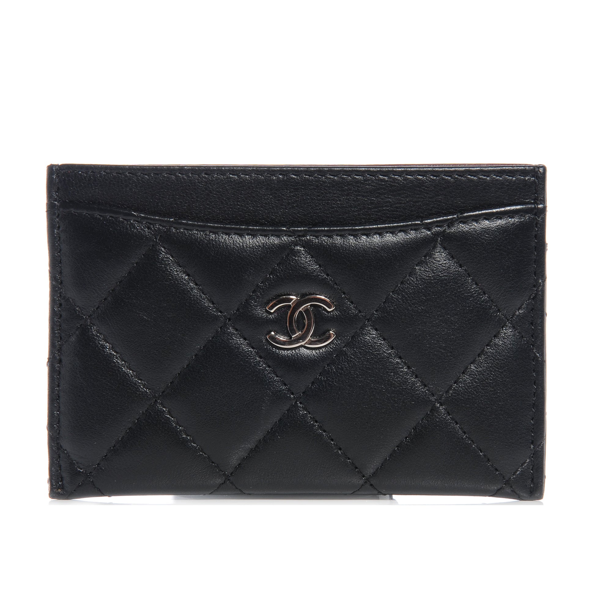 Chanel Lambskin Quilted Card Holder Black 1 of 8