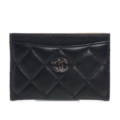 Chanel Lambskin Quilted Card Holder Black 1 of 8