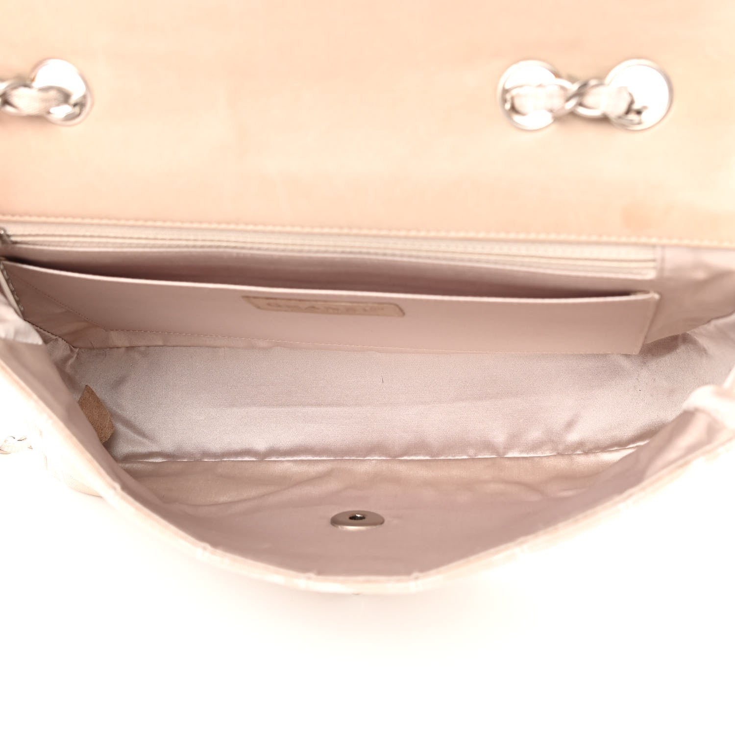 Chanel Nylon Medium Travel Flap Light Beige 5 of 13