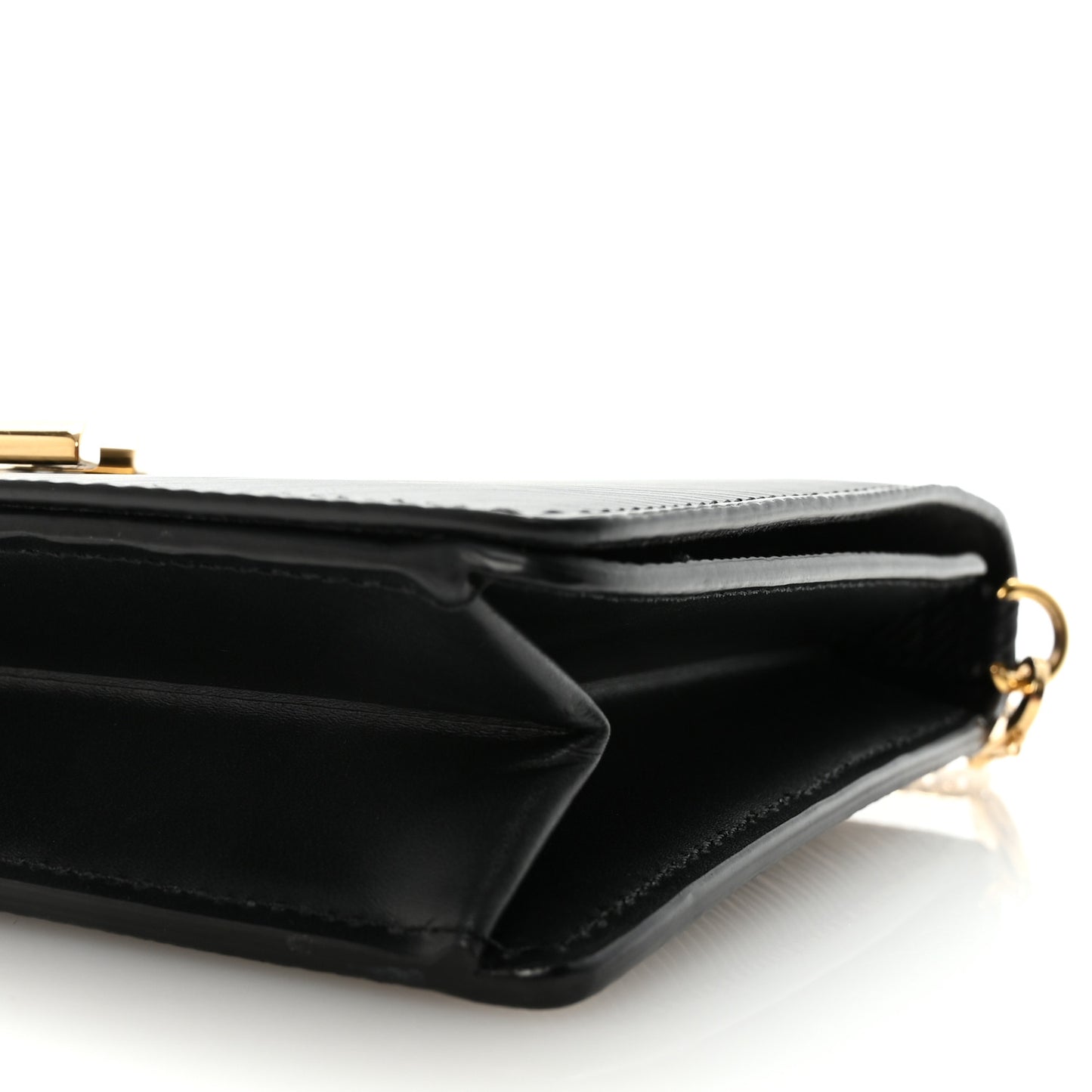 Epi Twist Belt Chain Wallet Black