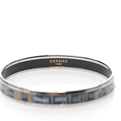 Hermes Enamel Printed Narrow Ribbon Bracelet 62 3 of 4