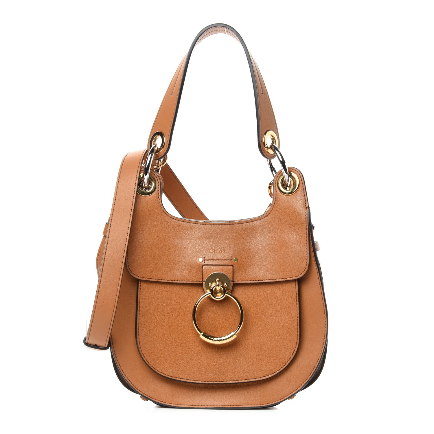 Chloe Calfskin Medium Tess Hobo Autumnal Brown 1 of 10
