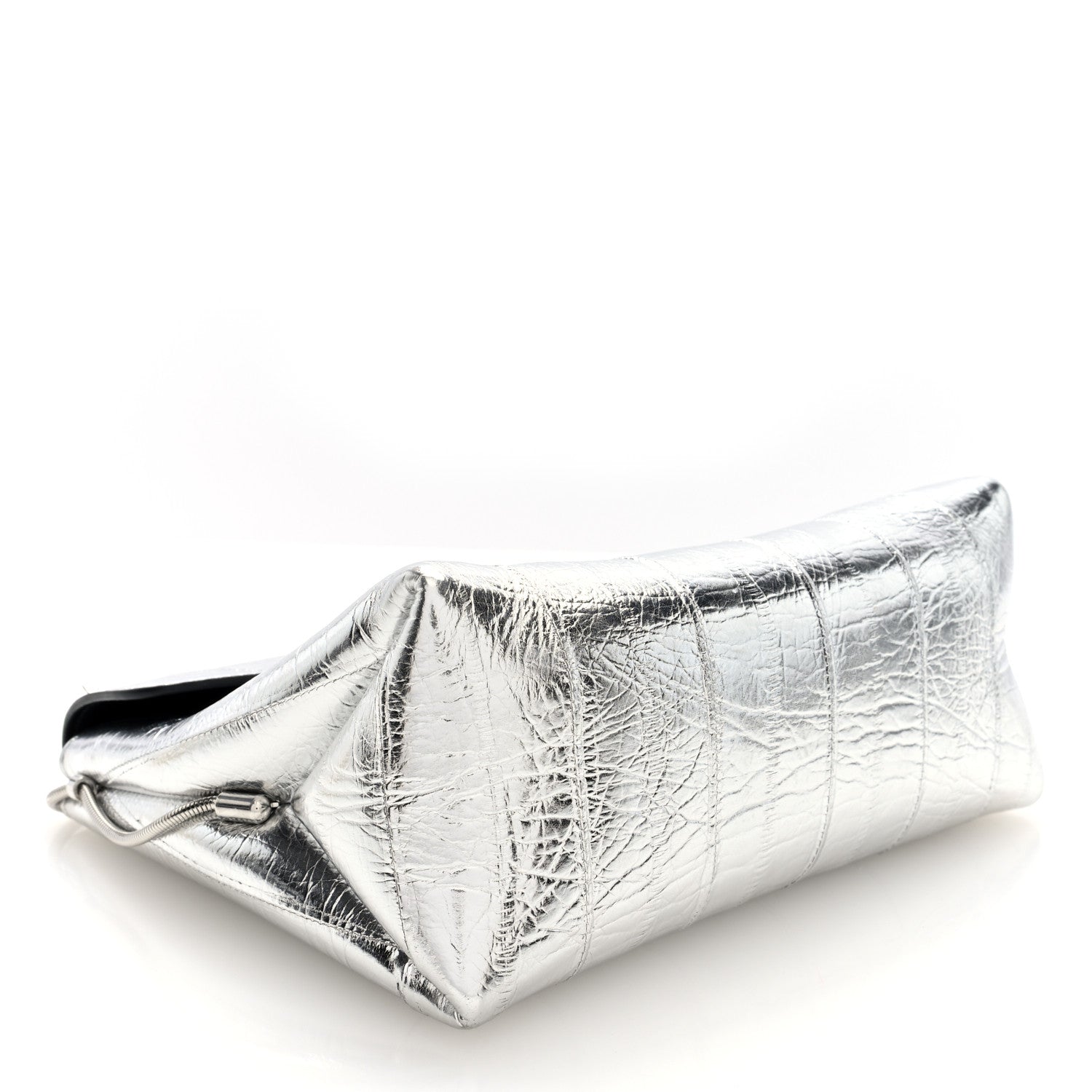 Khaite Metallic Eelskin Bobbi Bag Silver 4 of 9