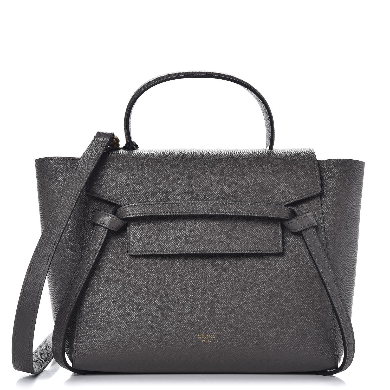 Celine Grained Calfskin Micro Belt Bag Grey 1 of 7