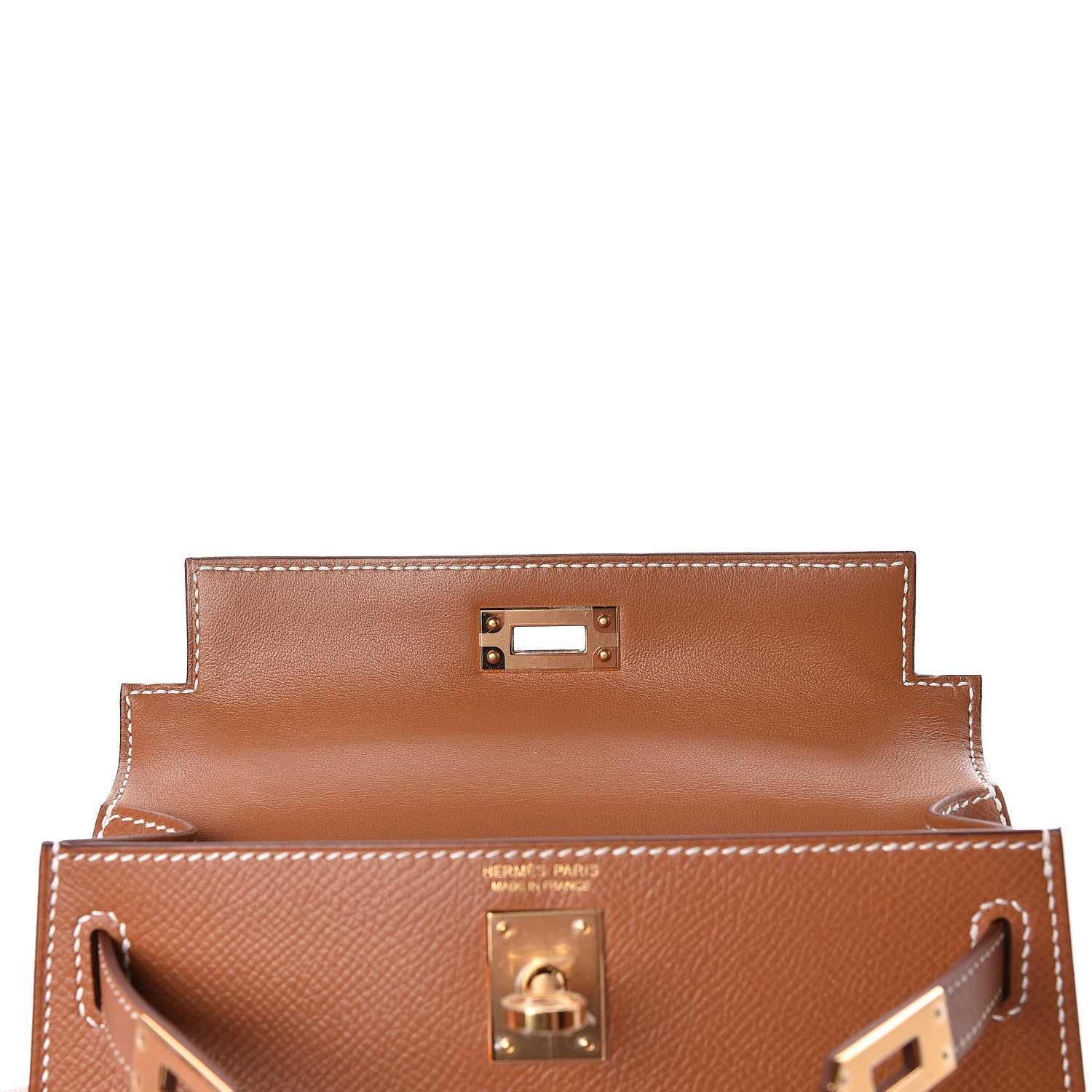 Hermes Epsom Mini Kelly Sellier 20 Gold 8 of 33