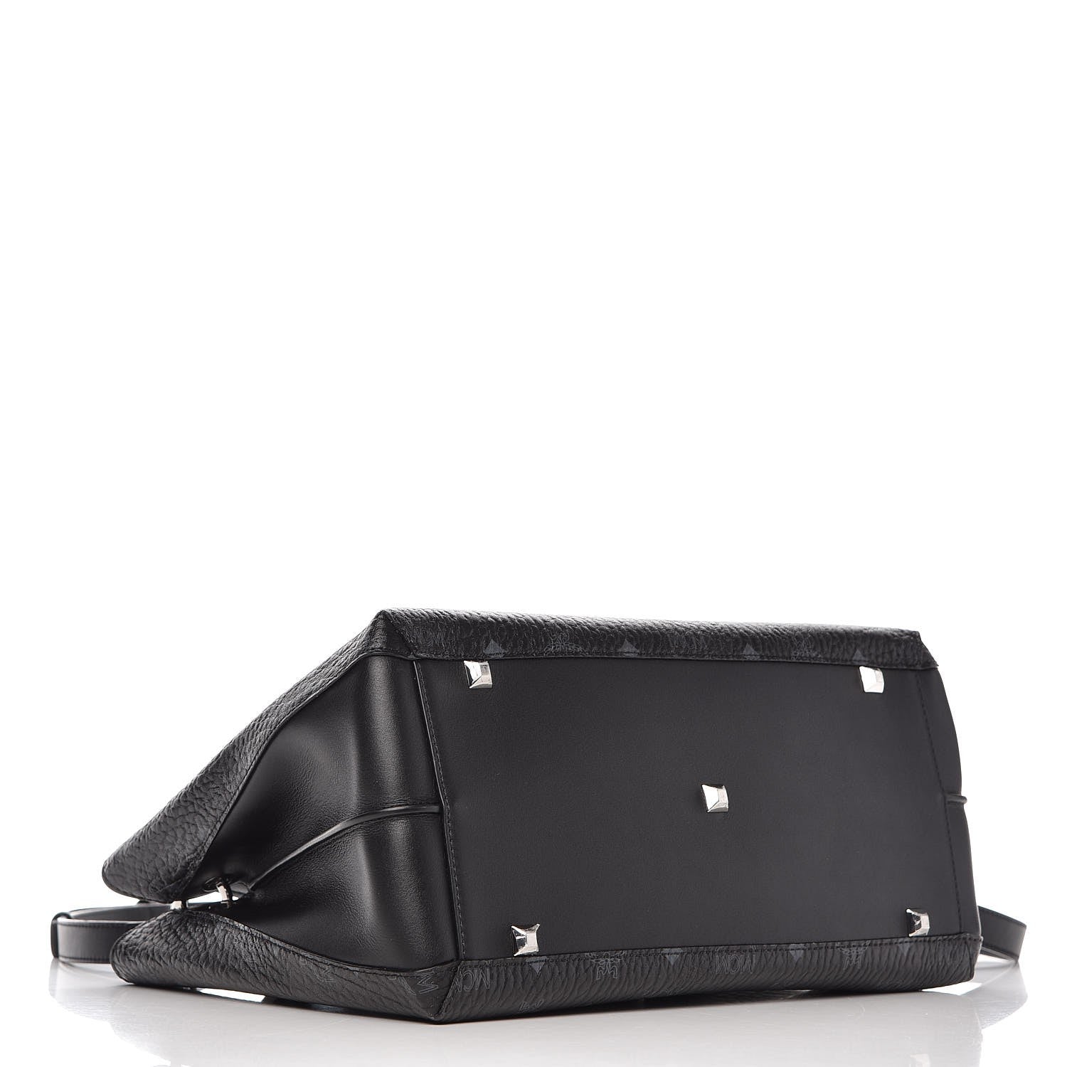 MCM Visetos Large Essential Tote Black 5 of 9