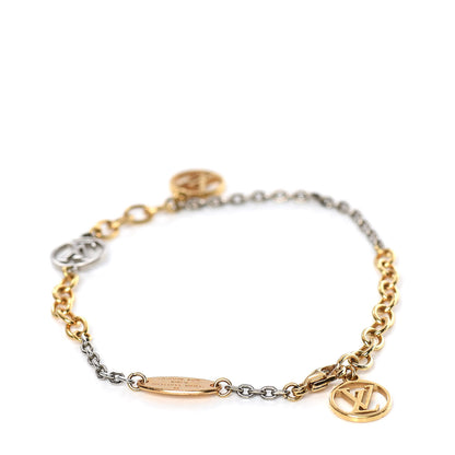 Louis Vuitton Logomania Bracelet Silver Gold 3 of 6