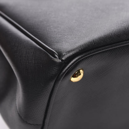 Prada Saffiano Medium Galleria Double Zip Tote Black 11 of 12