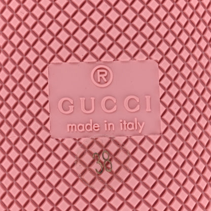 Gucci Calfskin GG Supreme Crystals Web Screener Sneakers 39 Beige Ebony Wild Rose 38 Beige Ebony Wild Rose 7 of 9