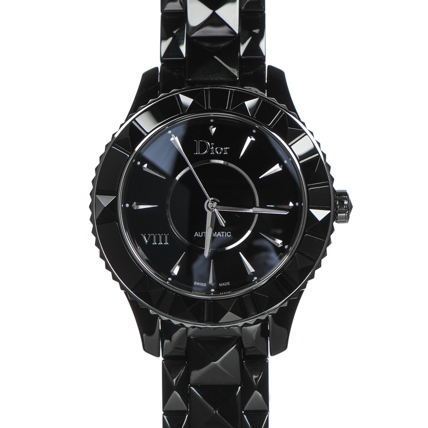 Christian Dior Stainless Steel Ceramic 38mm Dior VIII Automatic Watch Black 1 of 8