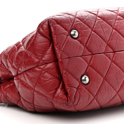 Chanel Aged Calfskin Quilted Reissue 2.55 Tote Red 10 of 11