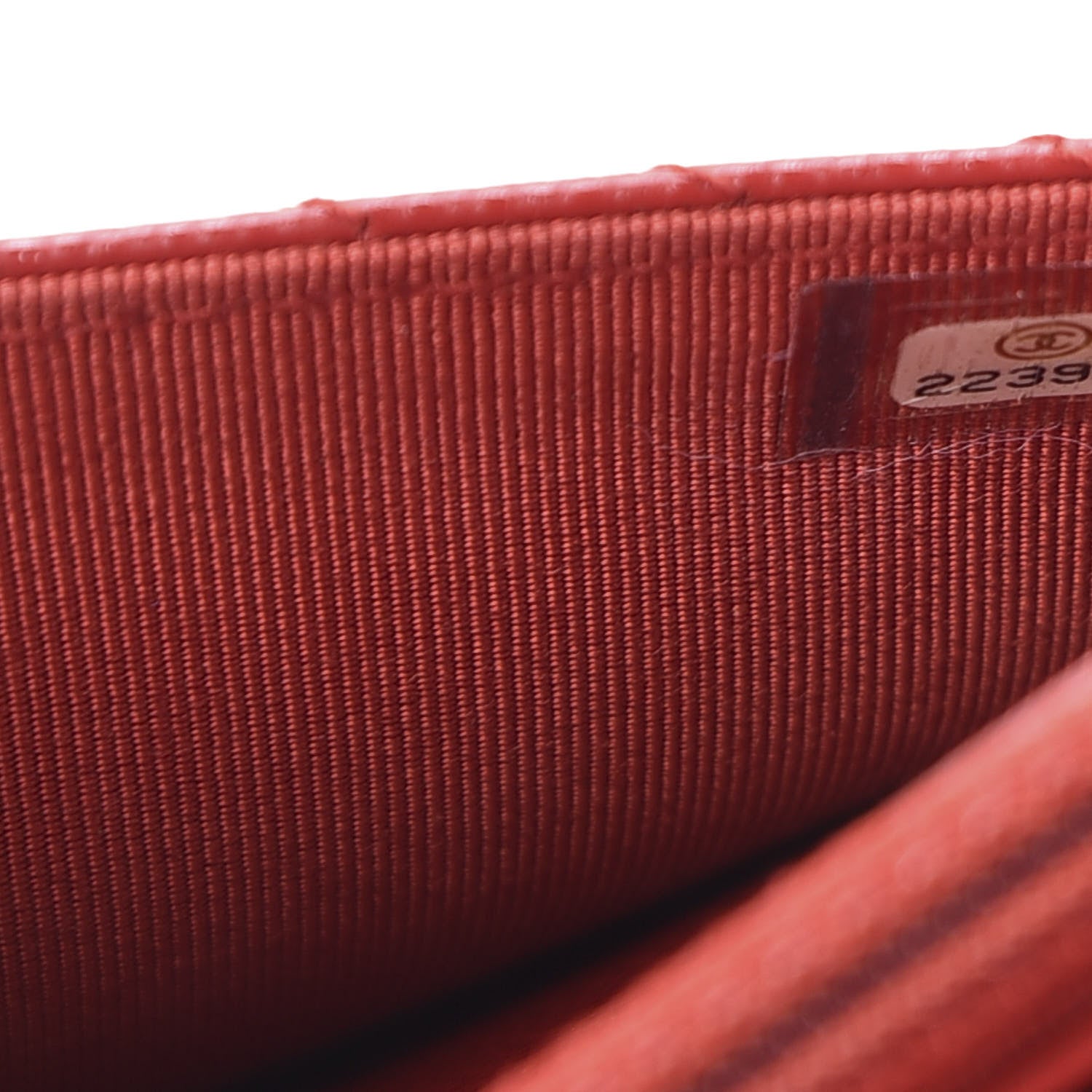 Chanel Caviar Chevron Quilted Wallet On Chain WOC Red 9 of 10