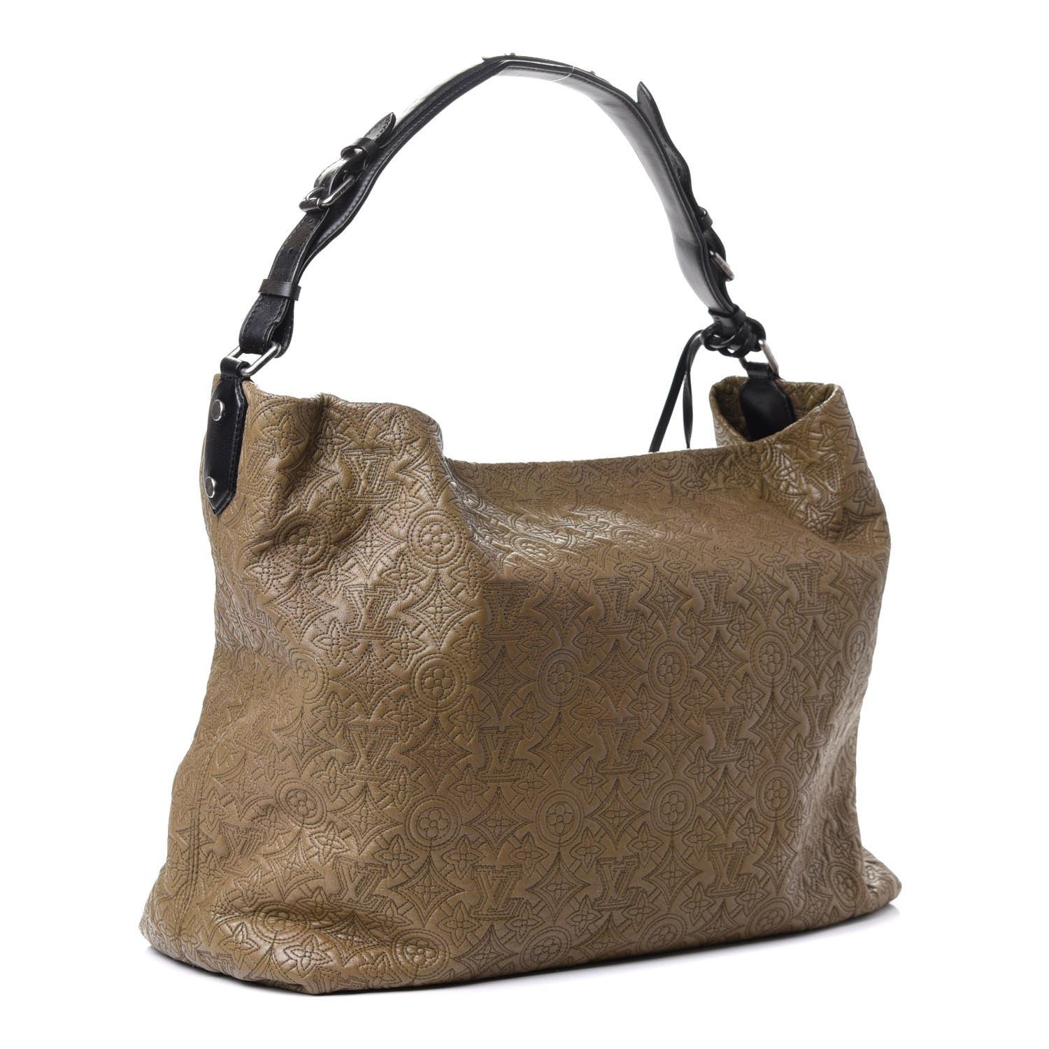 Louis Vuitton Monogram Lambskin Antheia IXIA GM Olive 2 of 4