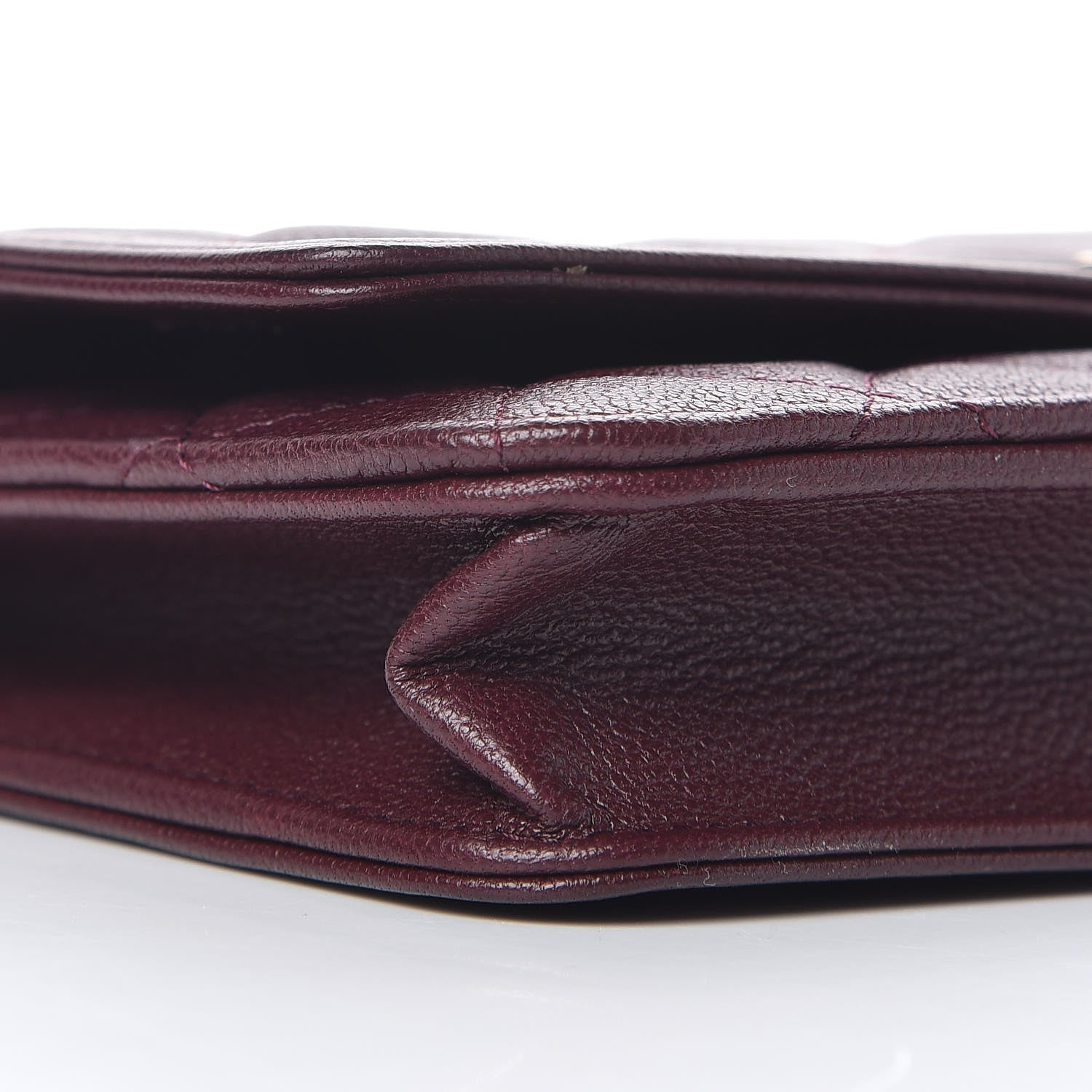 Chanel Caviar Quilted Boy Wallet On Chain WOC Dark Purple 10 of 13