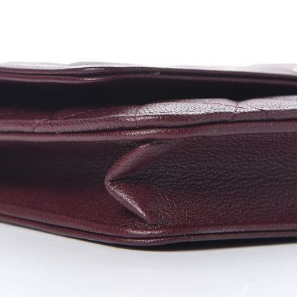 Chanel Caviar Quilted Boy Wallet On Chain WOC Dark Purple 10 of 13