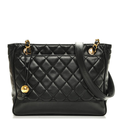 Chanel Lambskin Quilted Shoulder Bag Black 1 of 9