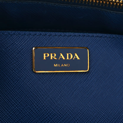 Prada Saffiano Medium Galleria Double Zip Tote Bluette 6 of 10