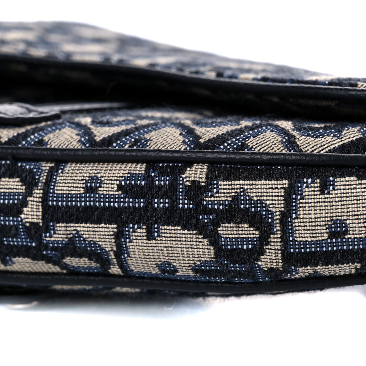 Christian Dior Oblique Mens Mini Saddle Bag Blue 9 of 9