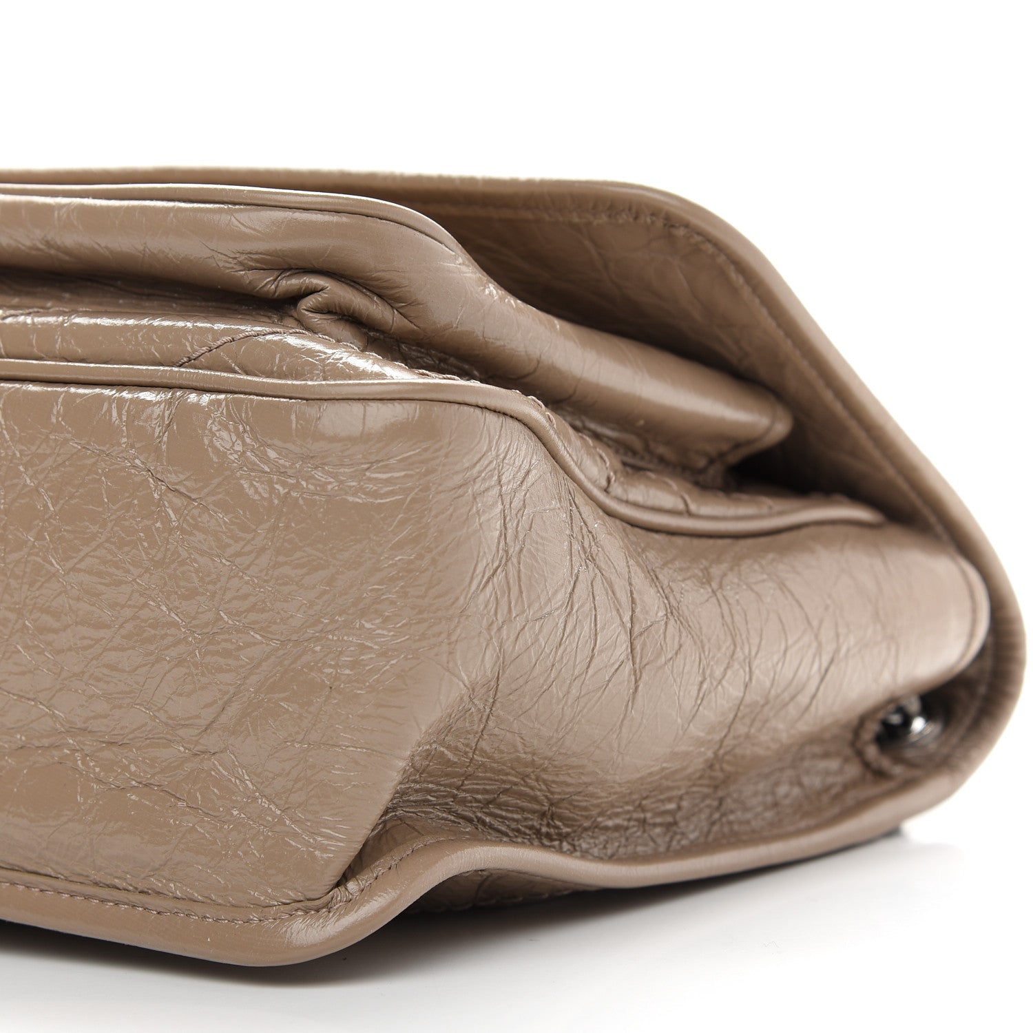 Saint Laurent Crinkled Calfskin Matelasse Monogram Medium Niki Chain Satchel Light Natural 9 of 9