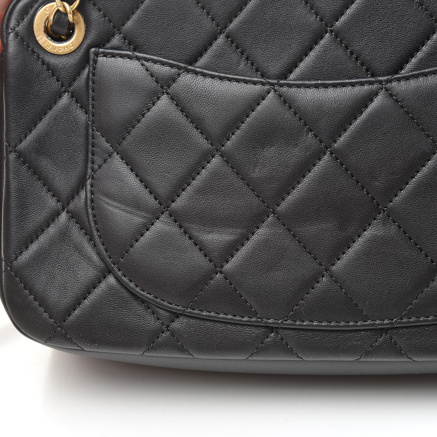 Chanel Lambskin Quilted All About Chains Camera Bag Black 11 of 12