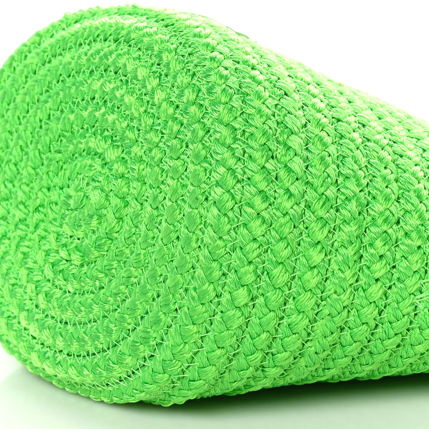 Balenciaga Nylon Lambskin Woven Small Ibiza Basket With Strap Green 8 of 8