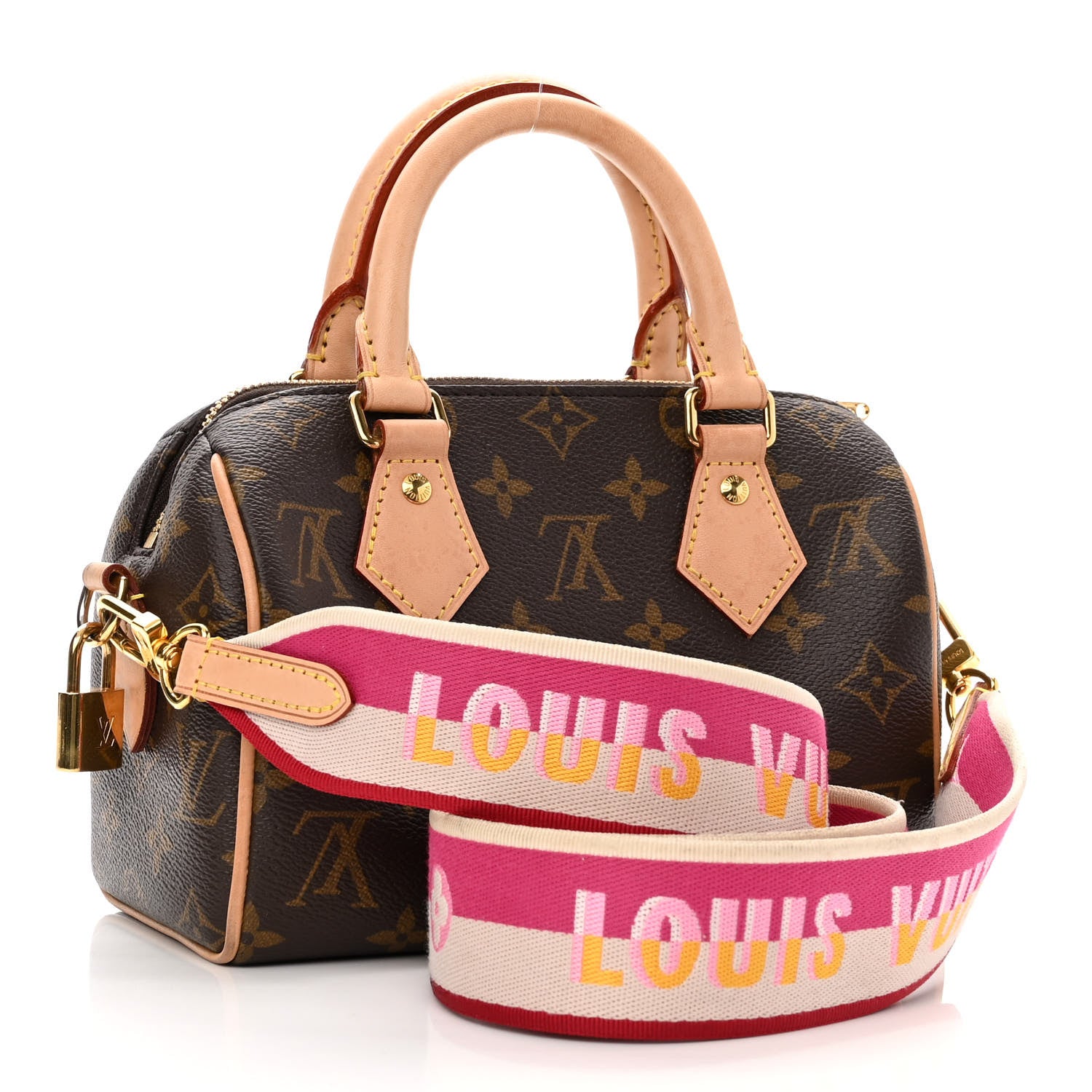 Louis Vuitton Monogram Speedy Bandouliere 20 Fuchsia 3 of 12