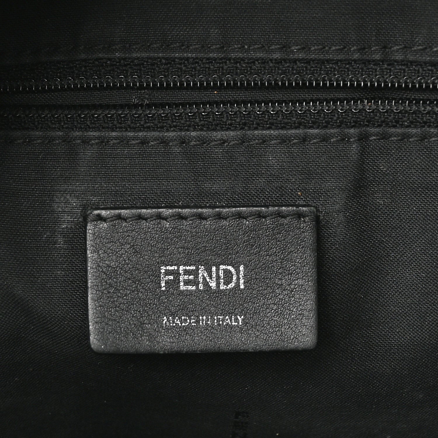Fendi Nylon Vitello Dolce Goat Fox Fur Crocodile Monster Eyes Mini Backpack Black Sunflower 6 of 15