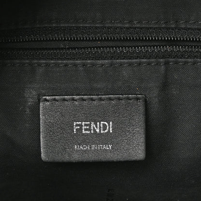 Fendi Nylon Vitello Dolce Goat Fox Fur Crocodile Monster Eyes Mini Backpack Black Sunflower 6 of 15