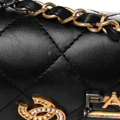 Chanel Lambskin Quilted Mini Coco Clips Single Flap Black 10 of 12
