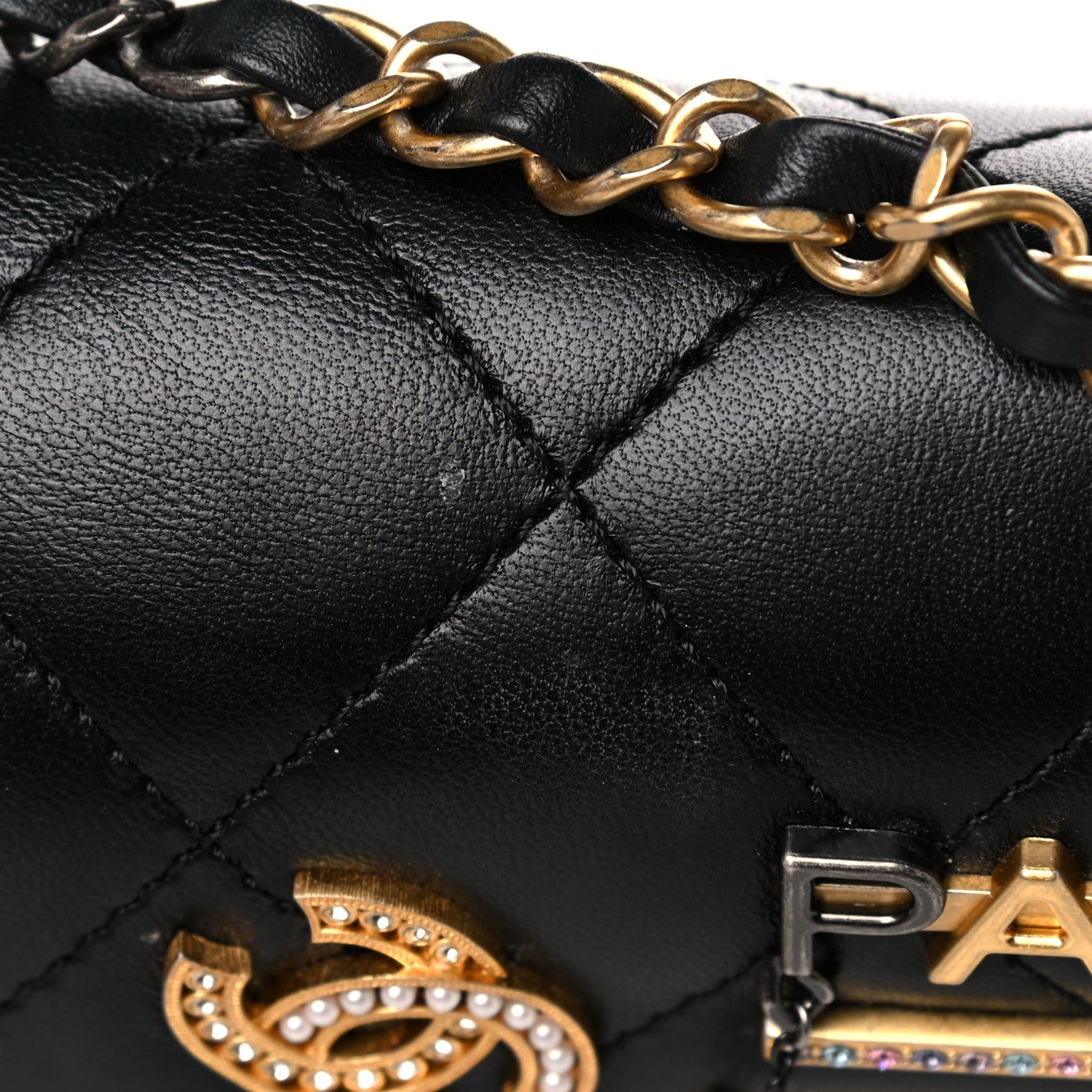 Chanel Lambskin Quilted Mini Coco Clips Single Flap Black 10 of 12