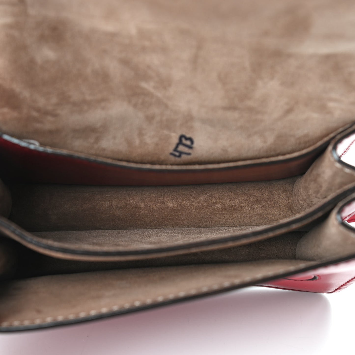 Calfskin Small Madeline Shoulder Bag Red