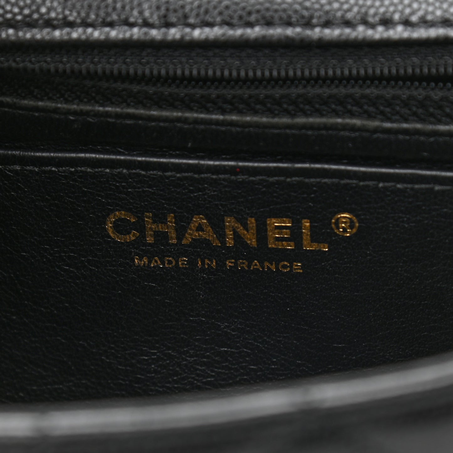 Caviar Quilted Mini Rectangular Flap Black