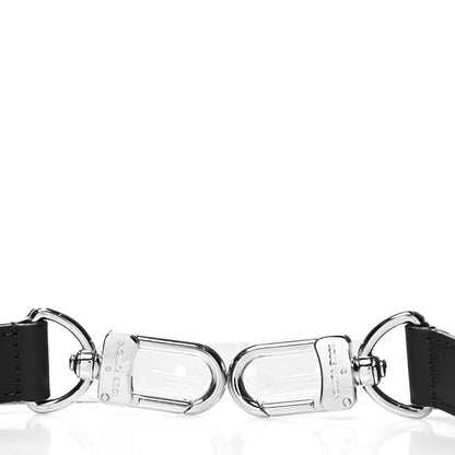 Louis Vuitton Calfskin 25mm Adjustable Shoulder Strap Black 3 of 4